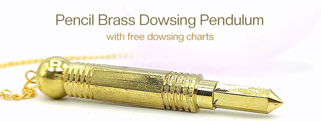 Pencil Brass Dowsing Pendulum
