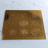 Energy Symbhal Copper With Gold Plating  4" x 4"