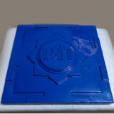 Steel Plate with Beej Mantar Shri 12" x 12"