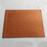 Vastu Devta Yantar Copper with Gold Plating  6" x 6"